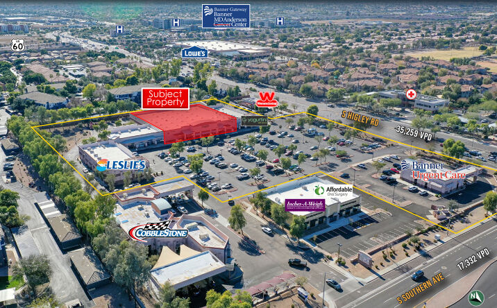 Pictures of Retail property located at 5225 E Southern Ave, Mesa, AZ 85206 for lease - image #1