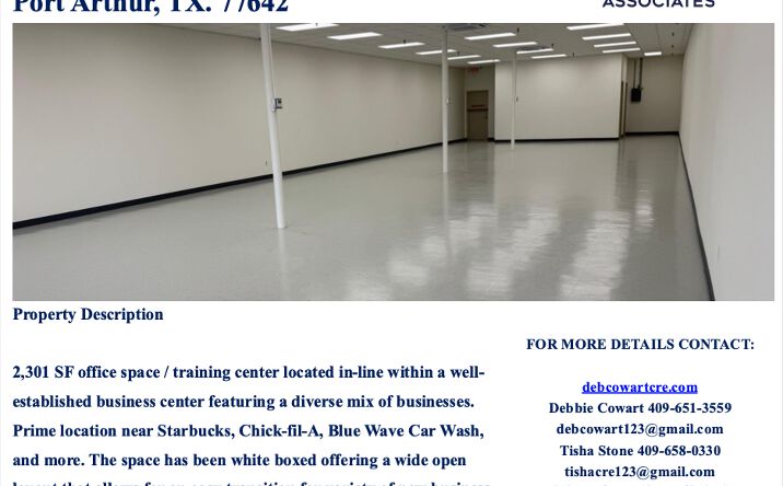 Pictures of Retail, Office property located at 3807 Twin City Hwy, Port Arthur, TX 77642 for lease - image #1