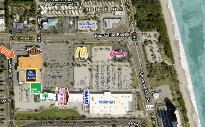 Pictures of Retail property located at 961 W Eau Gallie Blvd, Melbourne, FL 32935 for lease - image #1