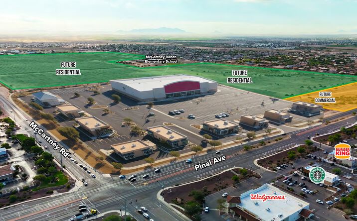 Pictures of Retail, Restaurant property located at SEC of McCartney Rd and Pinal Ave, Casa Grande, AZ 85122 for lease - image #1