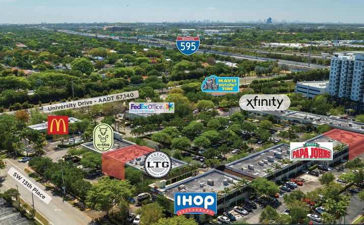 Pictures of Retail property located at 1421-1463 S University Dr, Plantation, FL 33324 for lease - image #1