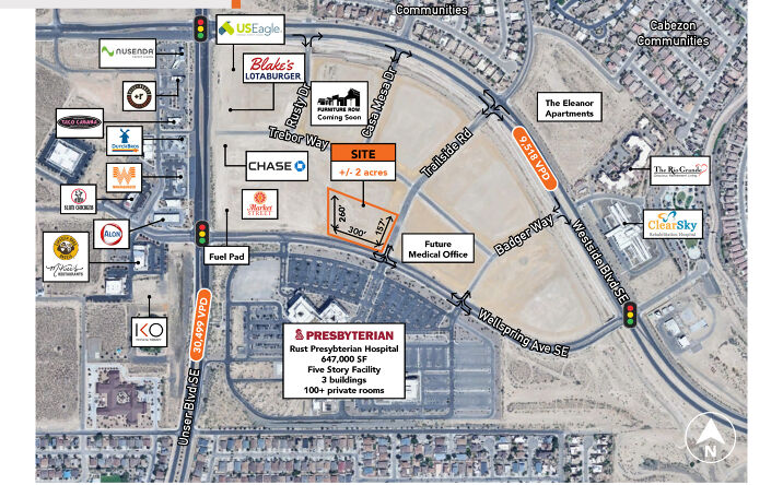 Pictures of Land property located at 2225 Wellspring Ave SE, Rio Rancho, NM 87124 for lease - image #1