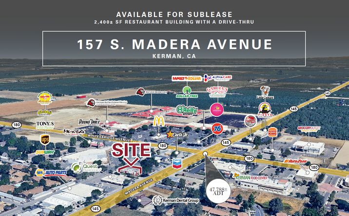 Pictures of Retail property located at 157 S Madera Ave, Kerman, CA 93630 for lease - image #1