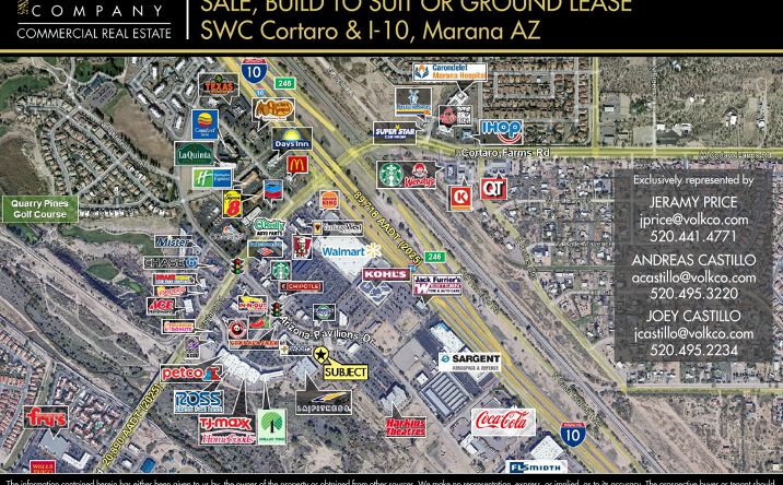Pictures of Land property located at SWC Cortaro & I -10, Marana, AZ 85743 for lease - image #1