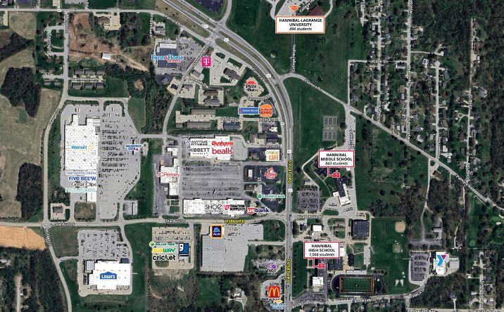 Pictures of Retail, Land property located at 4415 McMasters Ave, Hannibal, MO 63401 for lease - image #1