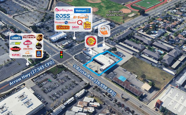 Pictures of Retail property located at 877 S Azusa Ave, Azusa, CA 91702 for lease - image #1