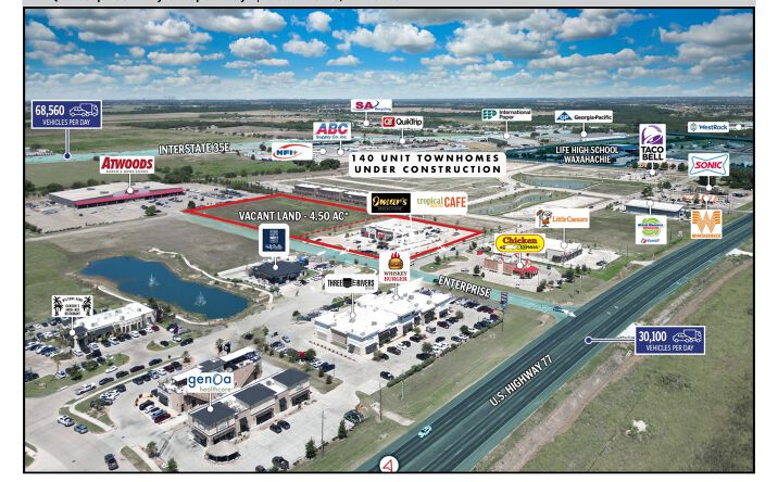 Pictures of Retail, Restaurant property located at 2000 Enterprise, Waxahachie, TX 75165 for lease - image #1
