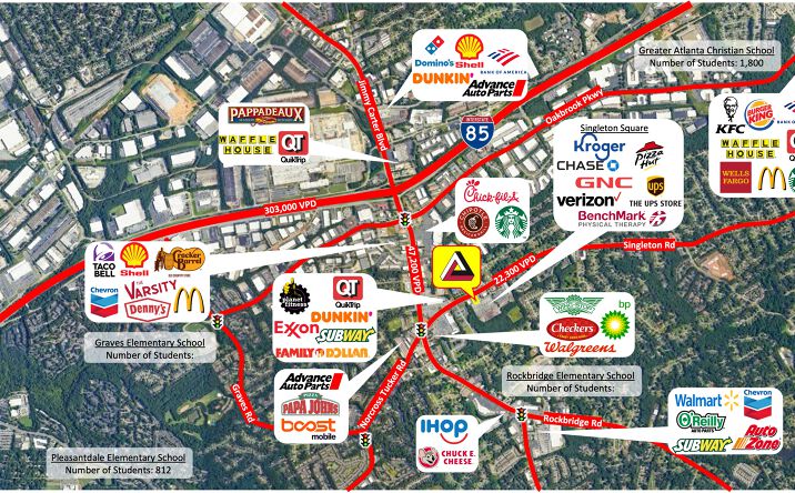 Pictures of Retail, Land property located at 6070 Singleton Rd, Norcross, GA 30093 for lease - image #1