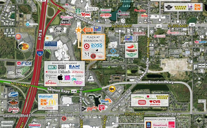 Pictures of Retail property located at 187 Brandon Town Center Dr, Brandon, FL 33511 for lease - image #1