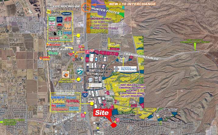 Pictures of Land property located at SWQ Helen of Troy & Relser, El Paso, TX 79912 for lease - image #1