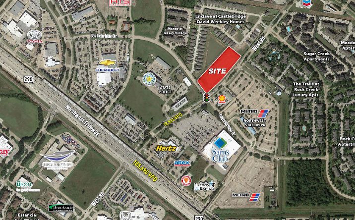 Pictures of Retail property located at NWC West Rd. and Castle Ridge, Jersey Village TX, Jersey Village, TX 77065 for lease - image #1