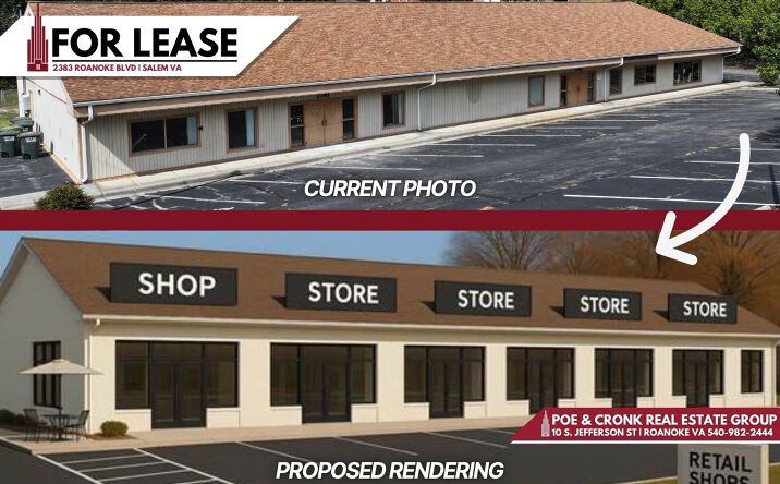 Pictures of Retail, Office, Restaurant property located at 2383 Roanoke Blvd, Salem, VA 24153 for lease - image #1