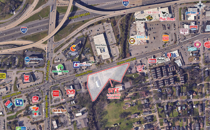 Pictures of Land property located at 5501 Charlotte Pike, Nashville, TN 37209 for lease - image #1