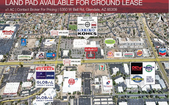 Pictures of Land property located at 5350 W Bell Rd, Glendale, AZ 85308 for lease - image #1