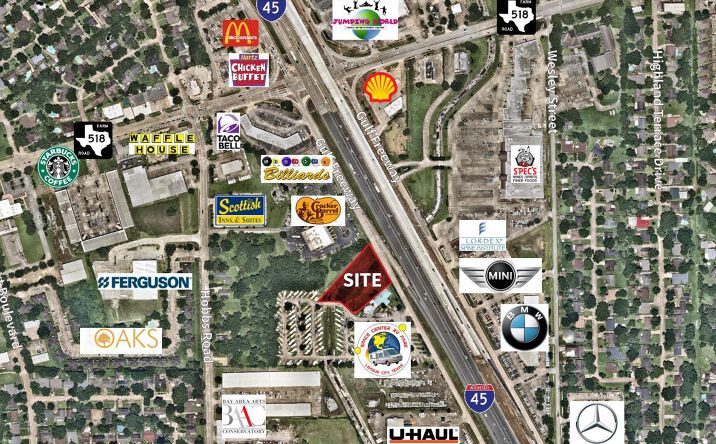 Pictures of Land property located at 261 Gulf Fwy S, League City, TX 77573 for lease - image #1