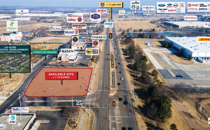 Pictures of Retail, Land property located at 1380 N Orchard Rd, Aurora, IL 60506 for lease - image #1