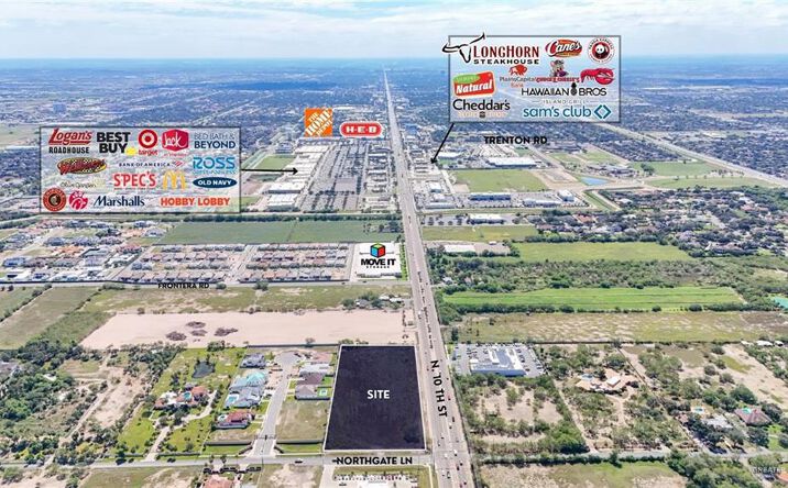 Pictures of Land property located at 4016 S Veterans Boulevard, Edinburg, TX 78542 for lease - image #1