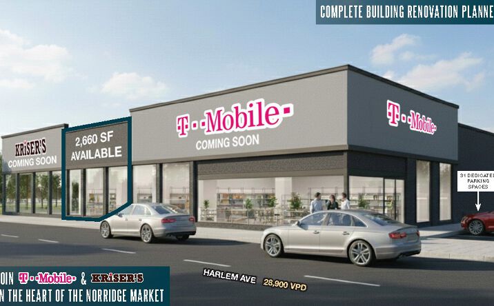 Pictures of Retail property located at 4453 -4455 N Harlem Ave, Norridge, IL 60706 for lease - image #1