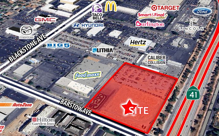 Pictures of Land property located at NEQ of Blackstone & Barstow at Hwy 41, Fresno, CA 93710 for lease - image #1