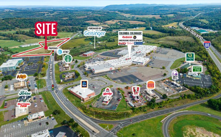 Pictures of Retail, Land property located at Schoolhouse Rd & Mall Blvd, Bloomsburg, PA 17815 for lease - image #1