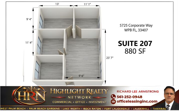 Pictures of Office property located at 5725 Corporate Way, West Palm Beach, FL 33407 for lease - image #1