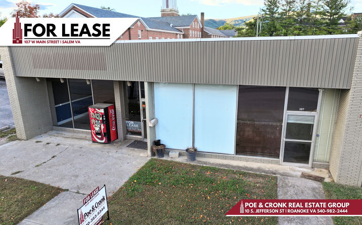 Pictures of Retail, Office property located at 107 W Main St, Salem, VA 24153 for lease - image #1
