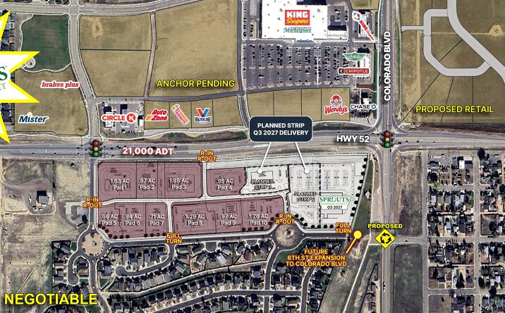 Pictures of Retail, Land property located at Highway 52 and Colorado Boulevard - Swc, Dacono, CO 80514 for lease - image #1