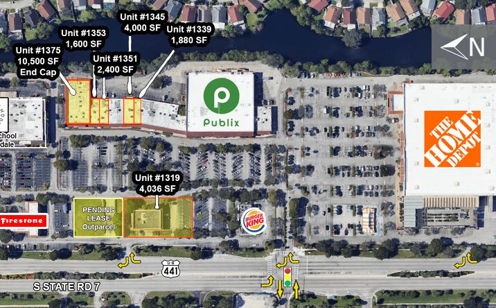 Pictures of Retail property located at 1395 S State Rd 7, North Lauderdale, FL 33068 for lease - image #1