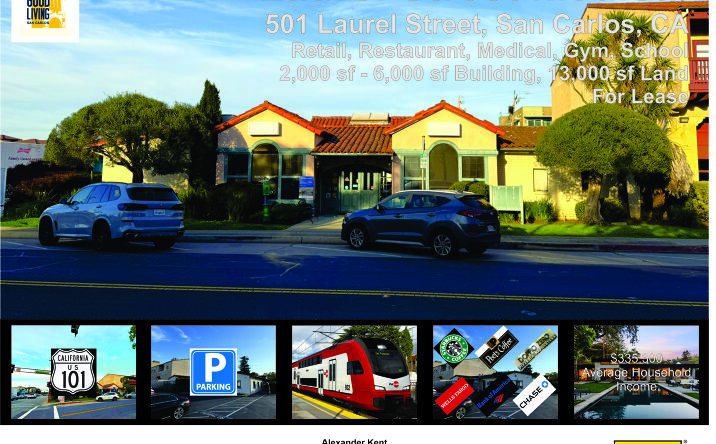 Pictures of Retail, Office, Industrial property located at 501 Laurel St, San Carlos, CA 94070 for lease - image #1