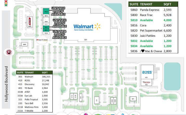 Pictures of Retail property located at 5800 Hollywood Blvd, Hollywood, FL 33021 for lease - image #1