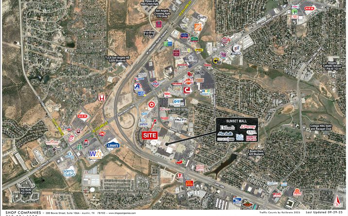 Pictures of Retail property located at 4151 Sunset Dr, San Angelo, TX 76904 for lease - image #1