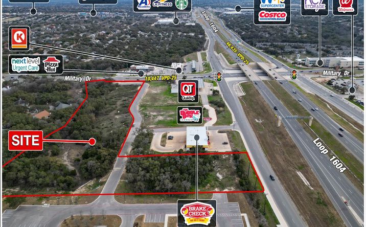 Pictures of Retail property located at NEC of West Military Dr & 1604, San Antonio, TX 78251 for lease - image #1