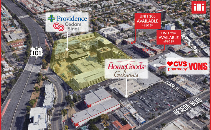 Pictures of Retail, Office property located at 18344 Clark St, Los Angeles, CA 91356 for lease - image #1
