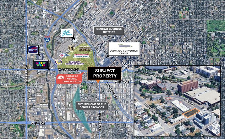 Pictures of Land property located at 1301 Santa Fe Dr, Denver, CO 80204 for lease - image #1