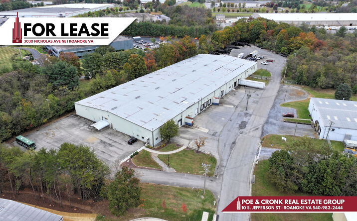 Pictures of Industrial property located at 3030 Nicholas Ave NE, Roanoke, VA 24012 for lease - image #1