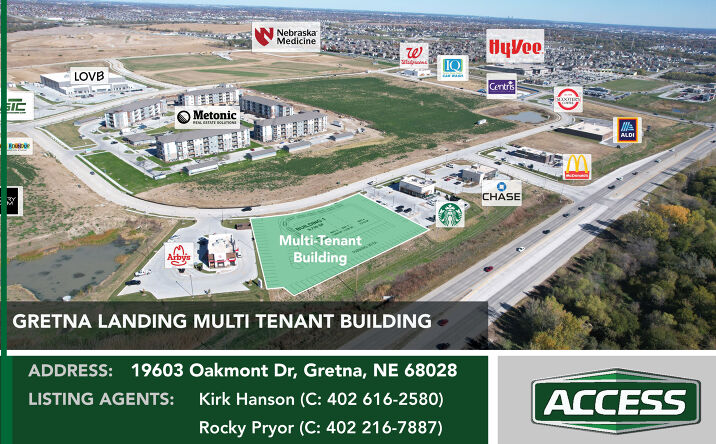 Pictures of Retail, Restaurant property located at 19603 Oakmont Dr, Gretna, NE 68028 for lease - image #1