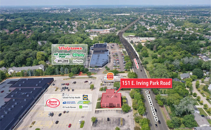 Pictures of Retail, Office property located at 151 Irving Park Rd, Streamwood, IL 60107 for lease - image #1