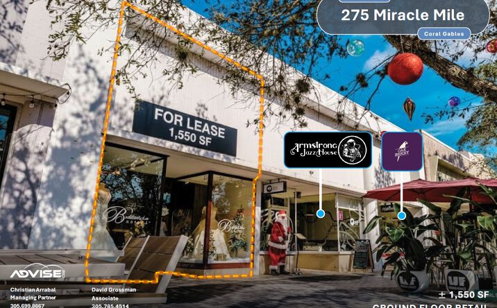 Pictures of Retail property located at 275 Miracle Mile, Coral Gables, FL 33134 for lease - image #1