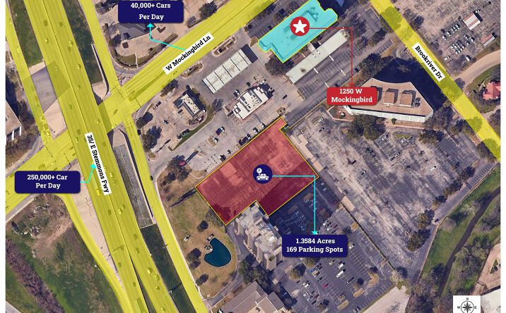 Pictures of Land property located at 1250 W Mockingbird Ln, Dallas, TX 75247 for lease - image #1