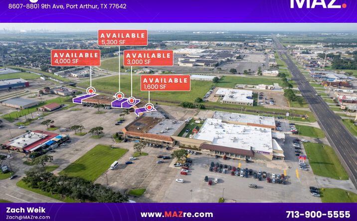 Pictures of Retail, Restaurant property located at 8607 9th Ave, Port Arthur, TX 77642 for lease - image #1