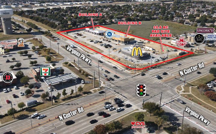 Pictures of Retail property located at NWC Custer Rd & Virginia Pkwy, McKinney, TX 75071 for lease - image #1