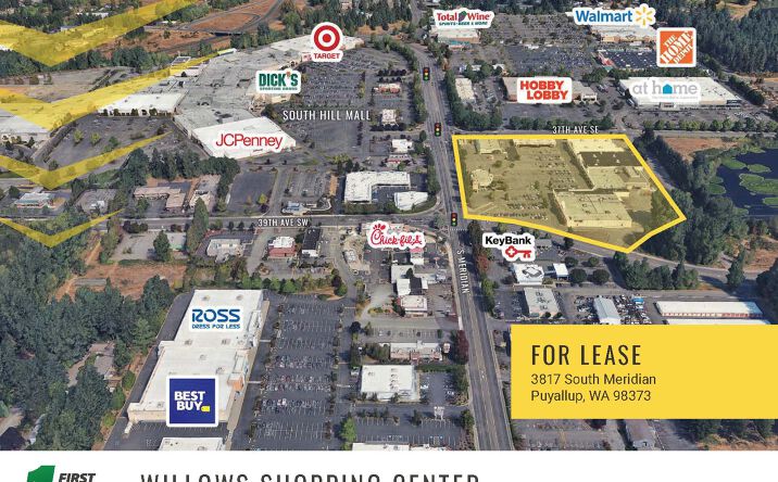 Pictures of Retail property located at 3817 S Meridian, Puyallup, WA 98373 for lease - image #1