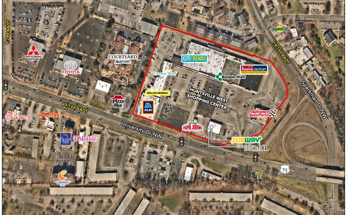Pictures of Retail property located at 4710 University Dr, Huntsville, AL 35816 for lease - image #1