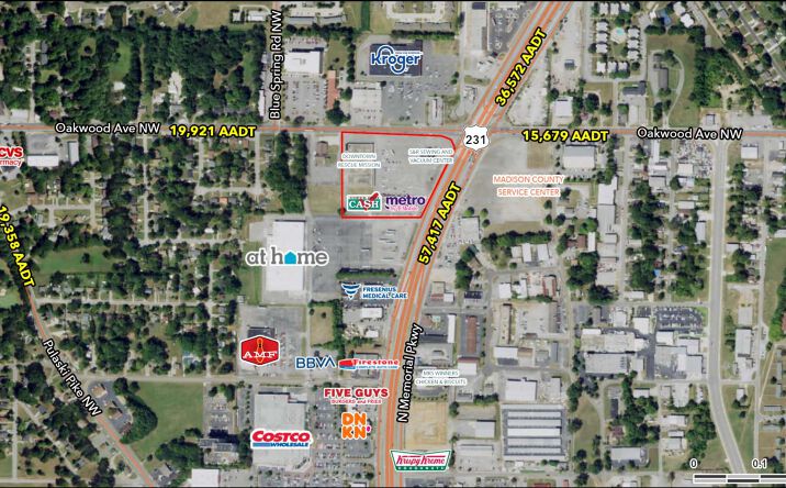 Pictures of Retail property located at 1407 Memorial Pkwy NW, Huntsville, AL 35801 for lease - image #1