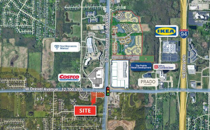 Pictures of Retail, Land property located at S 27th St & W Drexel Ave, Franklin, WI 53154 for lease - image #1