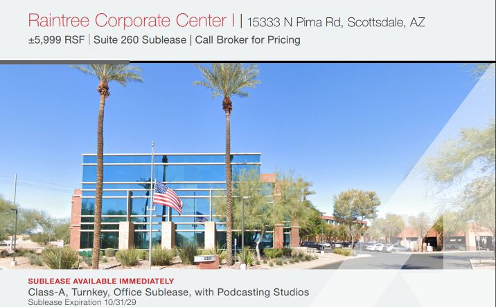 Pictures of Office property located at 15333 N Pima Rd, Scottsdale, AZ 85260 for lease - image #1