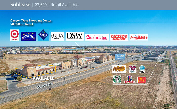 Pictures of Retail property located at 4525 Milwaukee Ave, Lubbock, TX 79407 for lease - image #1