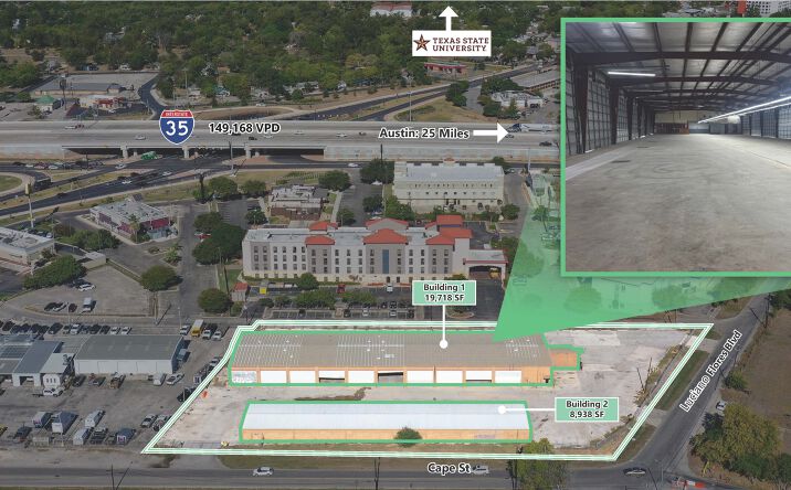 Pictures of Industrial property located at 930 Flores St, San Marcos, TX 78666 for lease - image #1