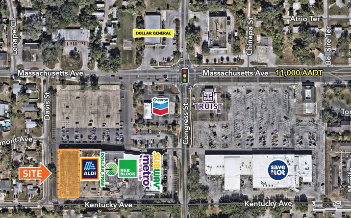 Pictures of Retail property located at 6400 Massachusetts Ave, New Port Richey, FL 34653 for lease - image #1