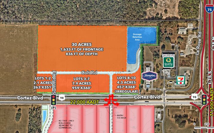 Pictures of Land property located at 30373 Cortez Blvd, Brooksville, FL 34602 for lease - image #1